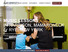 Tablet Screenshot of harrisonmusicschool.com